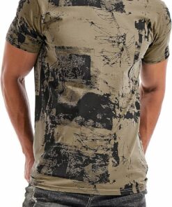 Alternative view of Army Green Hipster Hiphop Tees MA32