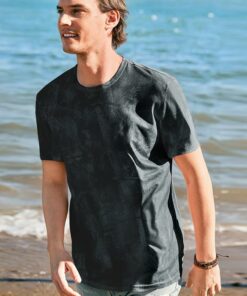 Alternative view of Black Short Sleeve Graphic T-Shirt MA58