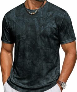Black Short Sleeve Graphic T-Shirt MA58