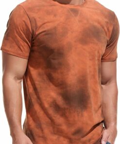 Dark Orange Hipster Hiphop Tees MA35