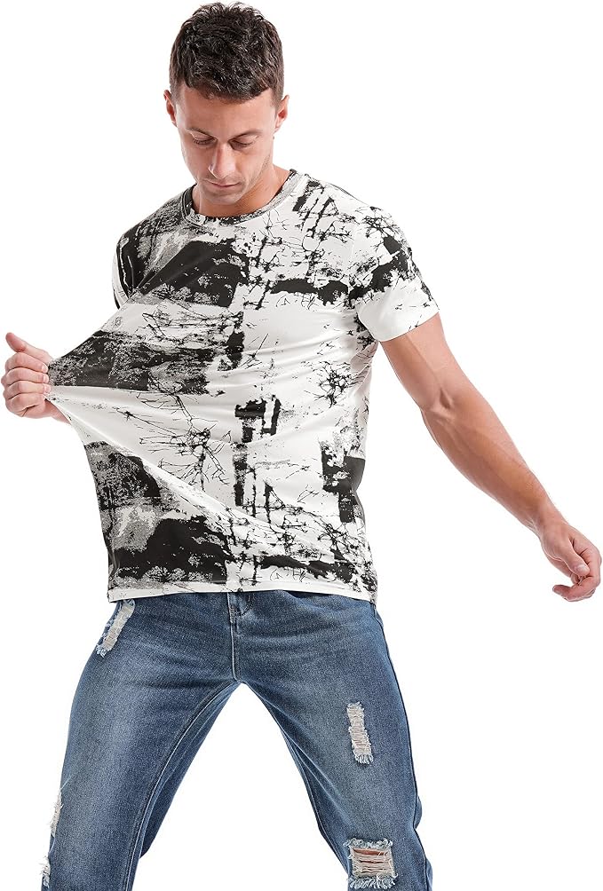 Fashion Print Hipster Hiphop Tees MA31 - Image 2