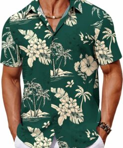 Hawaiian Floral Summer Beach Shirts MA49