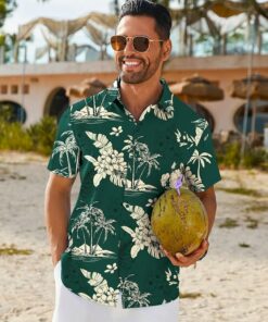 Alternative view of Hawaiian Floral Summer Beach Shirts MA49