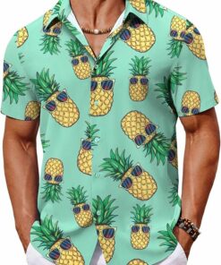 Hawaiian Pineapple Summer Beach Shirts MA48