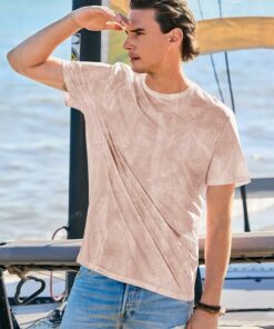 Alternative view of Light Pink Short Sleeve Graphic T-Shirt MA56