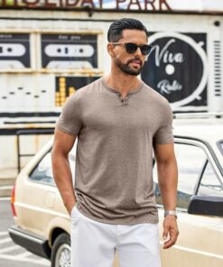 Alternative view of Men's Soft Notch Neck Tee MA60