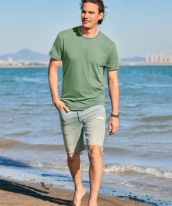Alternative view of Mint Crew Neck Men's Tee MA52