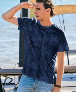 Alternative view of Navy Short Sleeve Graphic T-Shirt MA59