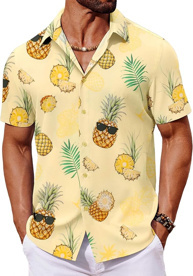 Tropical Pineapple Summer Beach Shirts MA45