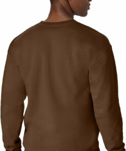 Alternative view of Army Brown Fleece Crewneck Sweatshirt MA96