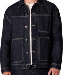 Black Relaxed-Fit Utility Jacket MA123