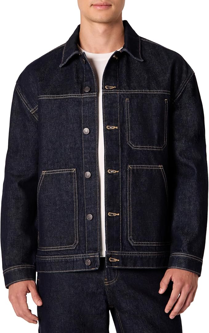 Black Relaxed-Fit Utility Jacket MA123