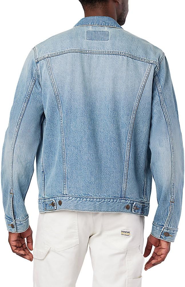Blue Signature Trucker Jacket MA132 - Image 2