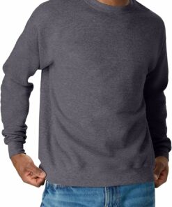 Charcoal Heather Fleece Crewneck Sweatshirt MA94