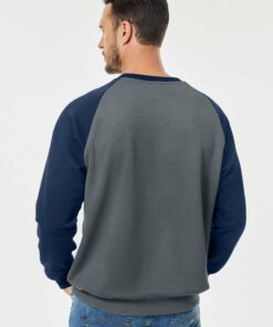 Alternative view of Dark Grey Casual Pullover Sweatshirts MA146