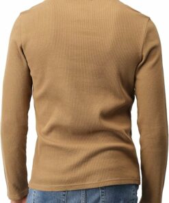 Alternative view of Gold Slim Fit Henley Shirt MA76
