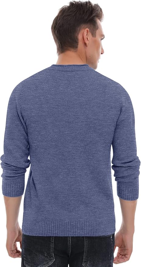 Gray Blue Soft Casual Sweaters MA107 - Image 2