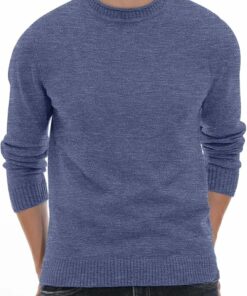 Gray Blue Soft Casual Sweaters MA107