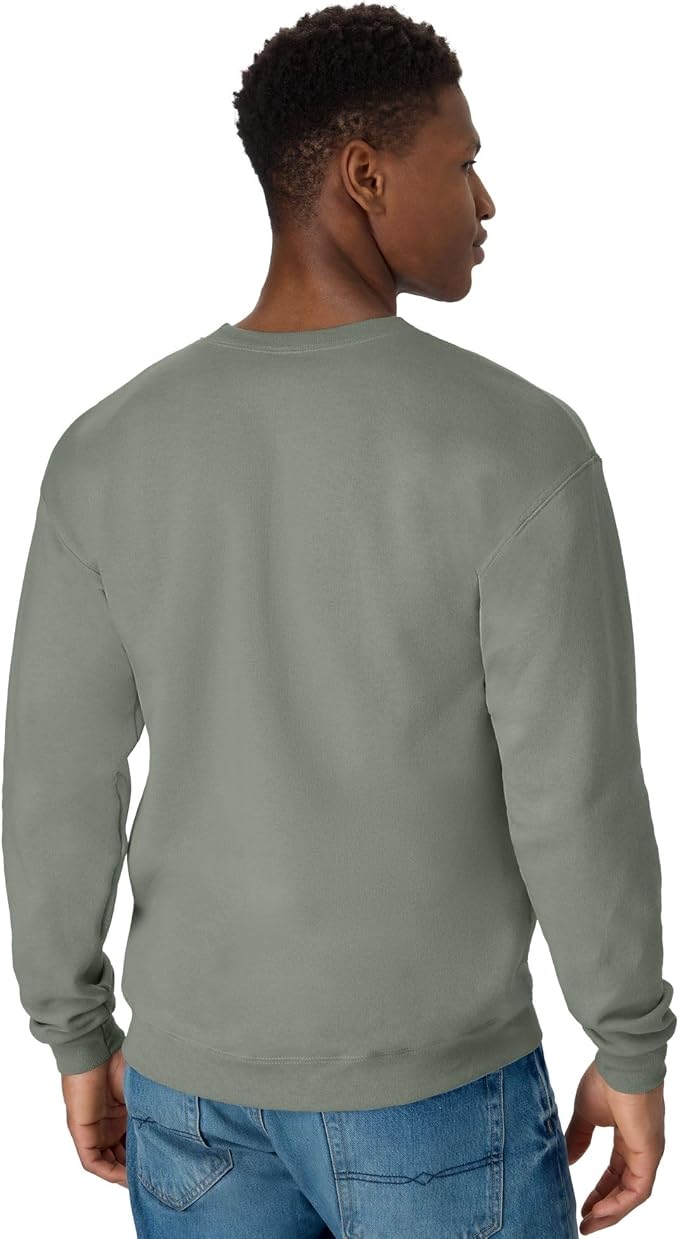 Green Fleece Crewneck Sweatshirt MA91 - Image 2