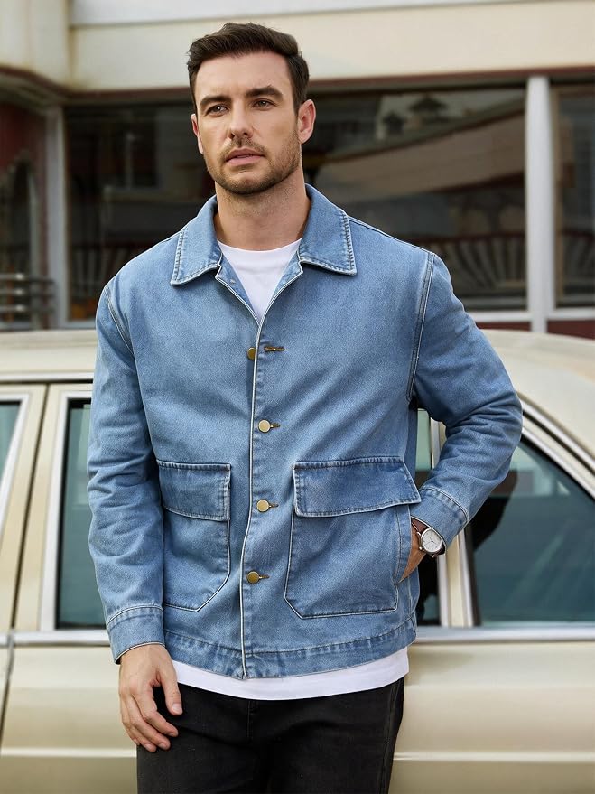 Heritage Blue Denim Jean Jacket MA126 - Image 2
