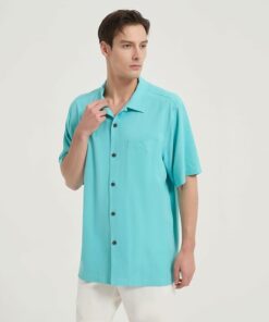 Alternative view of Lake Green Holiday Hawaiian Shirt MA120