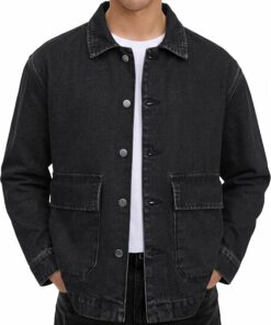 Men’s Black Jean Jacket MA129