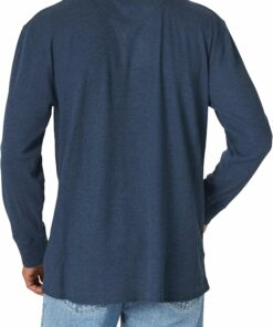 Alternative view of Men's Long Sleeve Waffle Henley MA89