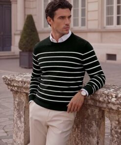 Alternative view of Basic Crew Neck Knitted Sweater MA98
