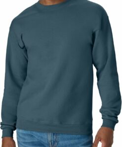 Metallic Teal Fleece Crewneck Sweatshirt MA93