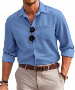 Regular Fit Denim Dress Shirt MA118