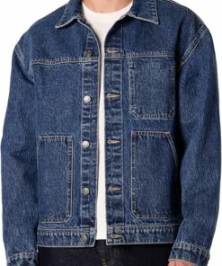 Tinted Medium Blue Utility Jacket MA121