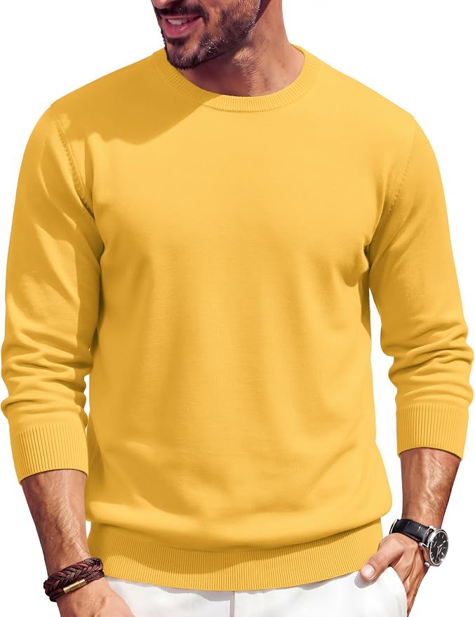 Yellow Lightweight Casual Sweater MA108