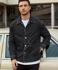 Alternative view of Men’s Black Jean Jacket MA129